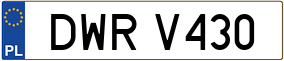 Trailer License Plate